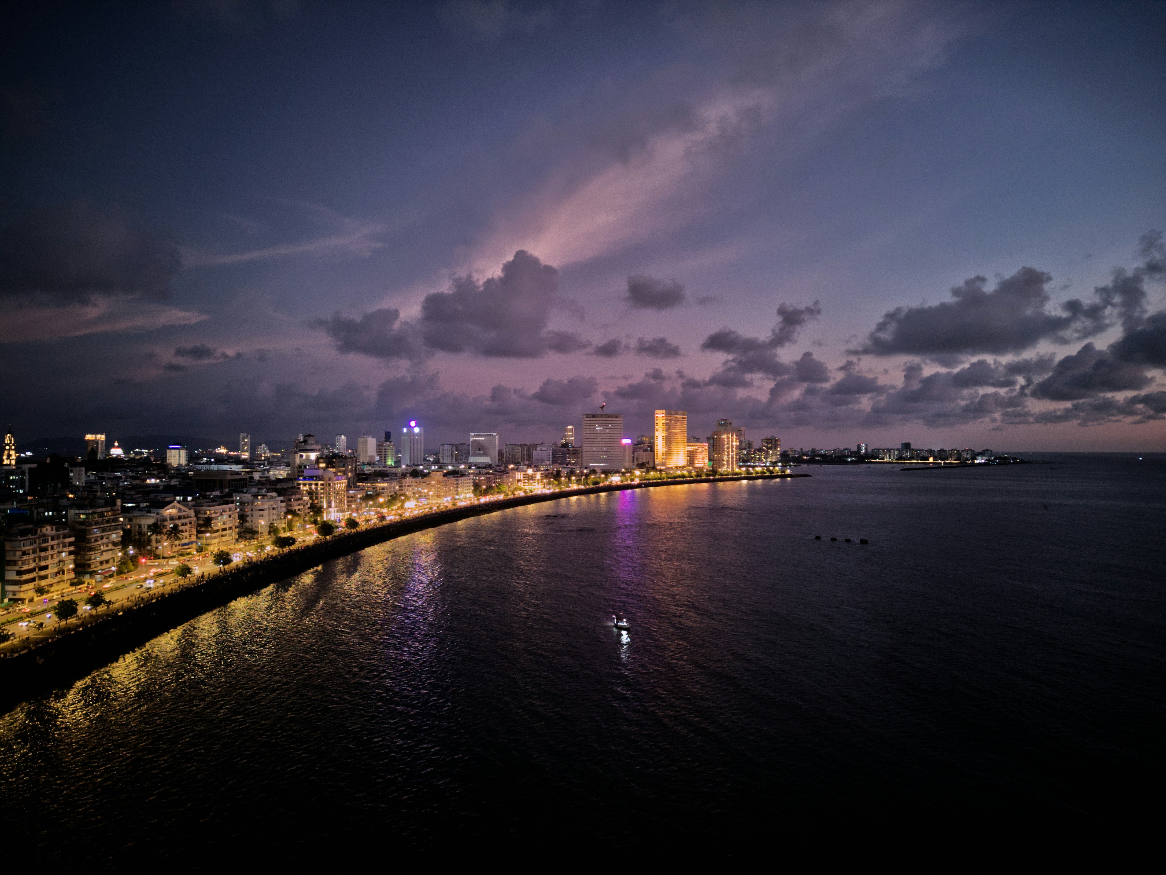 Mumbai skyline at night